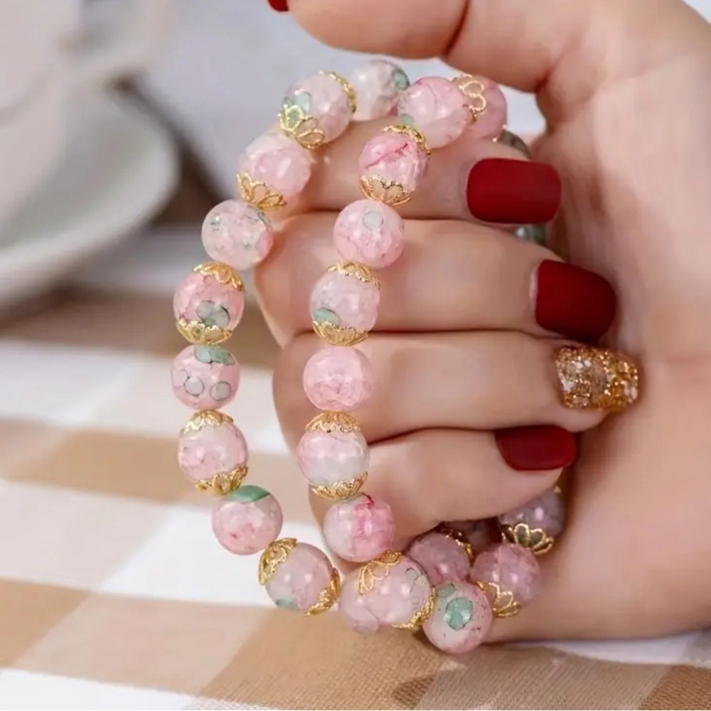 Pretty Chinese Style Glass Bead Bracelet
